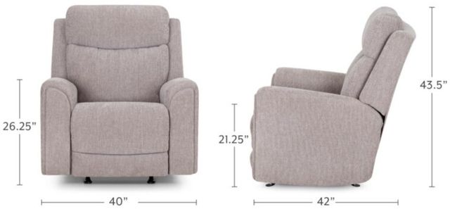 Franklin™ Argent Duvall Slate Fabric Power Rocker Recliner-3