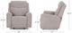 Franklin™ Argent Duvall Slate Fabric Power Rocker Recliner-3