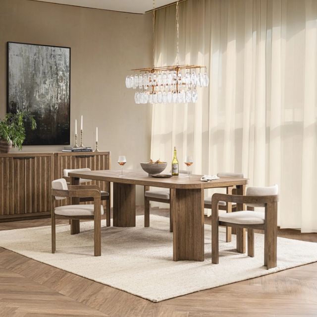 Classic Home Labelle Tan Oak Dining Table-1