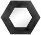 A & B Home Black Hexagon Wall Mirror-1