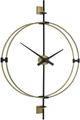 Uttermost® Time Flies Brushed Brass/Satin Black Modern Wall Clock-2