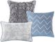 Olliix by Madison Park 6 Piece Blue Full/Queen Luna Reversible Coverlet Set-1