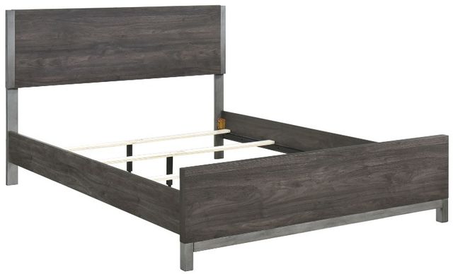 Homelegance® Zephyr Antique Silver/Brownish Gray Eastern King Panel Bed-3