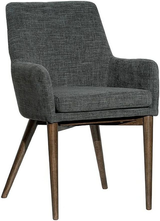 LH Home Fritz Dark Grey/Slate Dining Arm Chair-0