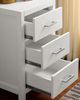 Furniture of America® Cassidy White Twin Loft Bed with Drawers-3