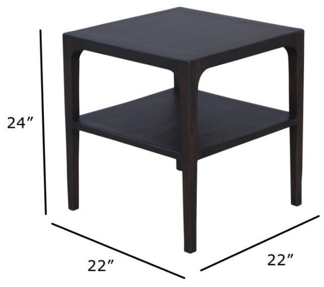 Nest Home Collections Morgan Java Corner Table -2