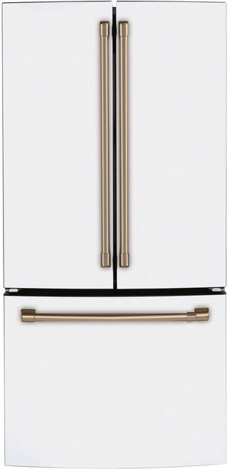 Café™ 33" 18.6 Cu. Ft. Matte White Counter-Depth French-Door Refrigerator