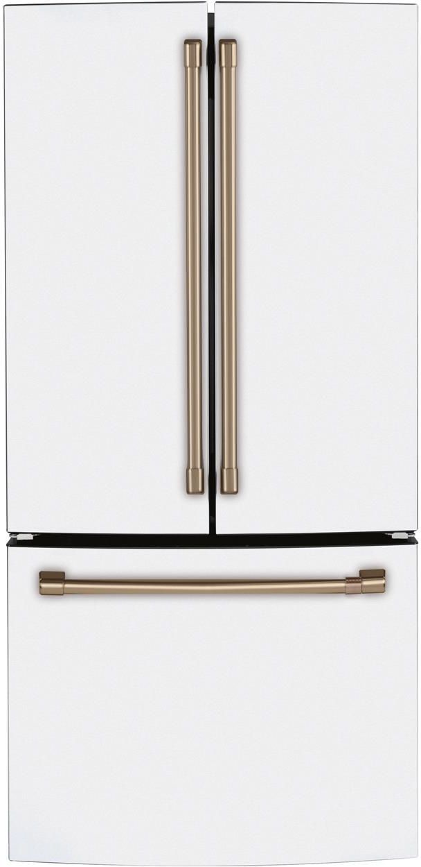 Café™ 33 in. 18.6 Cu. Ft. Matte White Counter-Depth French-Door Refrigerator-0