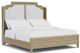 Riverside Furniture Amelia Nutmeg/White King Upholstered Bed-0