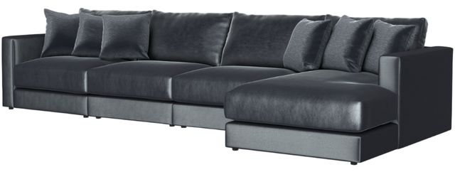 Jackson Furniture Remington 4-Piece Slate Right Arm Facing Sectional and Chaise-3