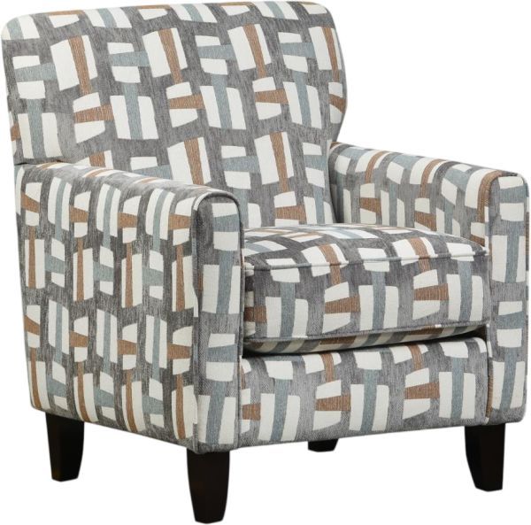 Fusion Furniture Amos Dusk Bogart Slate Accent Chair-0