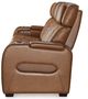 Ashley® Boyington Caramel Power Reclining Sofa-3