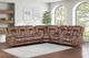 New Classic® Home Furnishings Morello 3-Piece Brown L-Shape Manual Reclining Sectional-1