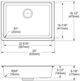 Elkay Quartz Classic® Graystone 25" x 18-1/2" x 5-1/2" Single Bowl Undermount ADA Sink with Perfect Drain®-4