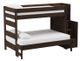 Elements International Cali Kids Brown Twin Over Full Bunk Bed with Staircase-0