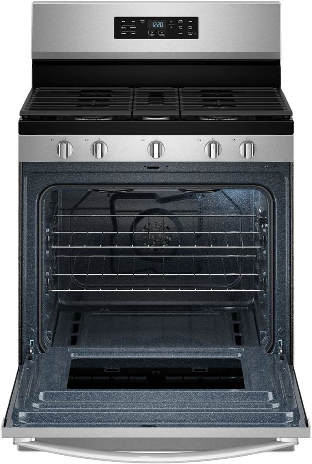 Whirlpool® 30" Fingerprint Resistant Stainless Steel Freestanding Gas Range with Air Cooking Technology-2