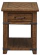 Magnussen Home® Chesterfield Farmhouse Timber Rectangular End Table-2