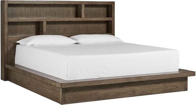 aspenhome® Modern Loft Greystone King Platform Bed-0