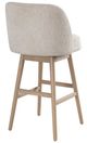 Armen Living Sadie Ancient Stone/Weathered Wood Swivel Counter Stool-5