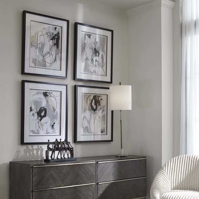Uttermost® June Erica Vess 4-Piece Tangled Threads Framed Prints Set-2