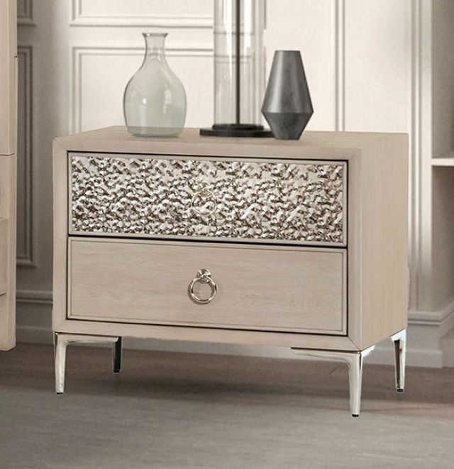 Furniture of America® Bashford Natural Oak Nightstand-1