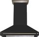FORNO® Aria Series Alta Qualita 48" Black Wall Mounted Range Hood -0