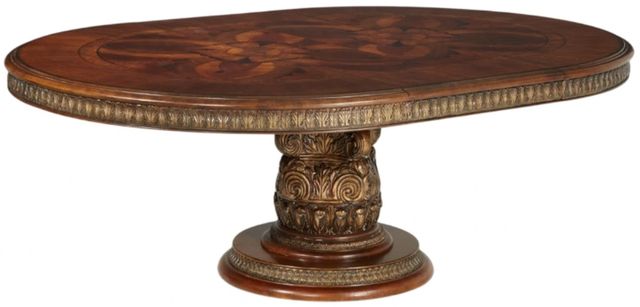 Michael Amini® Villa Valencia Classic Chestnut Round Dining Table-2