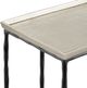 Currey & Company Boyles Antique Silver C Table with Iron Base-3