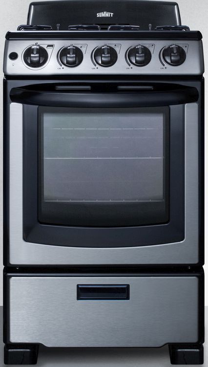 Summit® 20" Stainless Steel Freestanding Gas Range-3