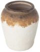 A & B Home Brown/White Ceramic Vase-1
