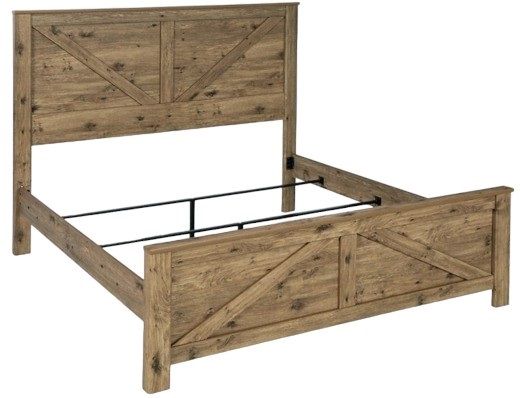 Signature Design by Ashley® Shurlee Light Brown Queen Crossbuck Panel Bed-0