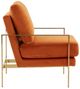 VIG Furniture Divani Casa Bayside Orange Accent Chair-1