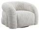 Furniture of America® Freja Cotton White Swivel Chair-0