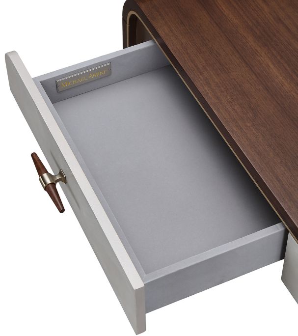 Michael Amini® Houston Walnut Vanity Desk-3