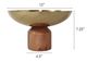 A & B Home Ramsey Brown/Gold Acacia Bowl-1