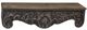 A & B Home Brown Embossed Tin Shelf with Wood Top-0