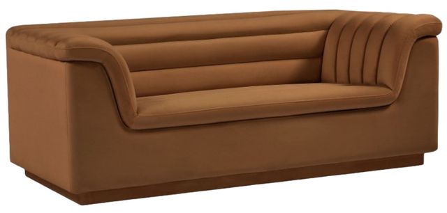 Meridian Furniture Cascade Saddle Velvet Loveseat-0