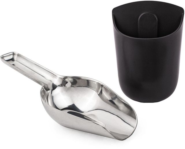 GE Profile™ Opal™ Matte Black/Stainless Steel Scoop and Holder-0