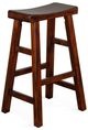 Sunny Designs™ Santa Fe Saddle Dark Chocolate 30" Wood Seat Stool-0