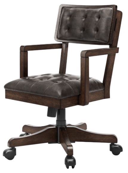Signature Design by Ashley® Breckington Dark Brown Home Office Desk Chair-2