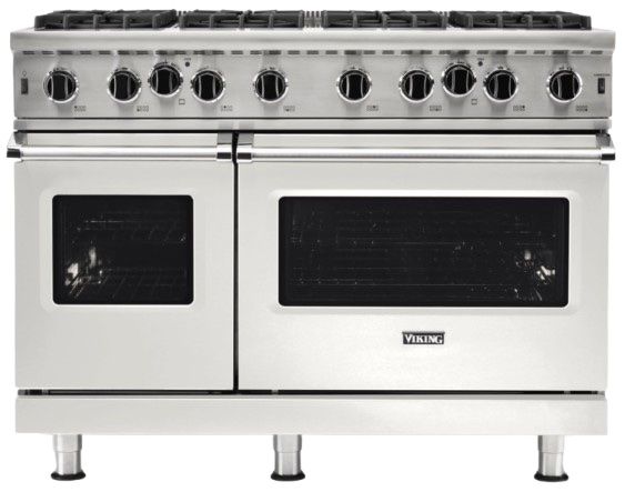 Viking® 5 Series 48” Pure White Pro Style Liquid Propane Gas Range