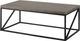 Coaster® Birdie Grey Rectangular Coffee Table with Black Metal Base -0
