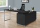 Monarch Specialties Inc. Black/Silver L Shaped Computer Desk-3