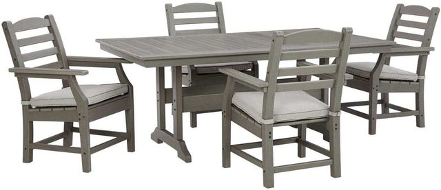 Visola 5 Piece Outdoor Dining Set - Gray