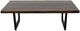 International Furniture Direct Riverwood DeLux Brown Cocktail Table with Black Metal Base-3