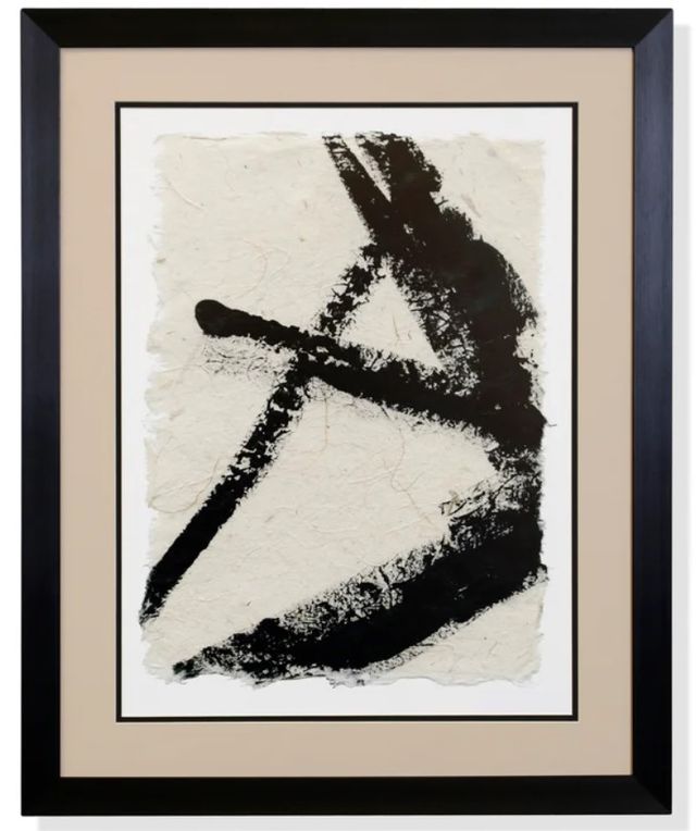 Stylecraft Lines Crossed I Black/Off-White Wall Art-0