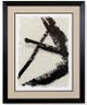 Stylecraft Lines Crossed I Black/Off-White Wall Art-0