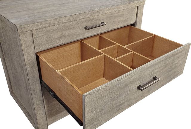 Aspenhome® Platinum Gray Linen Workstation/Combo File-2