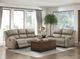 Homelegance® Pagosa 2-Piece Brown Power Reclining Living Room Seating Set-1