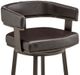 Armen Living Cohen Black/Brown 26" Swivel Bar Stool-3